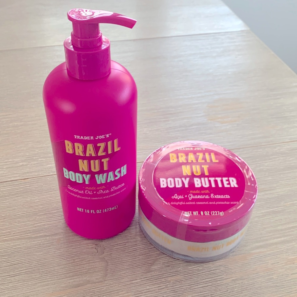 Trader Joe’s Brazil nut body wash and body butter set